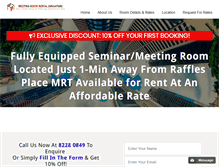 Tablet Screenshot of meetingroomrentalsingapore.com